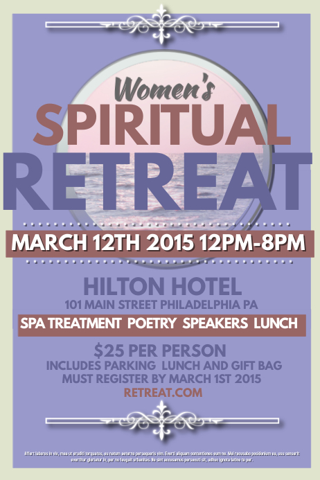 Spiritual Retreat Letter