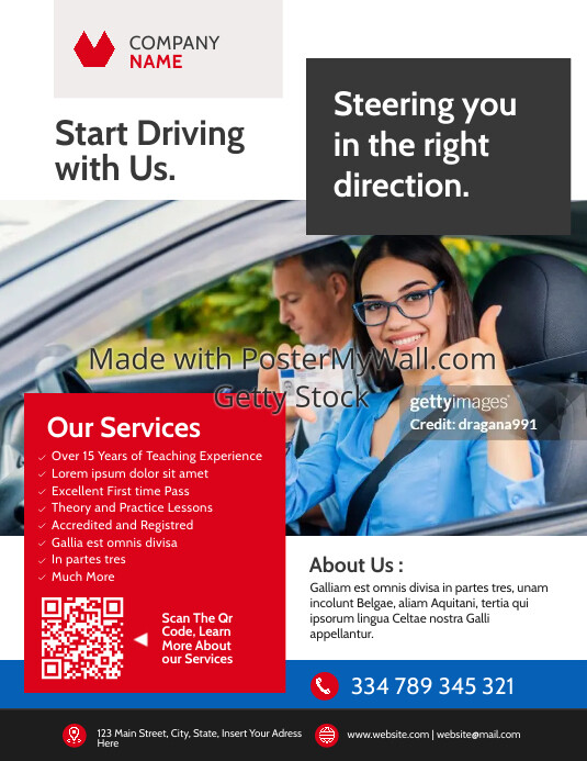driving school flyer advertisement