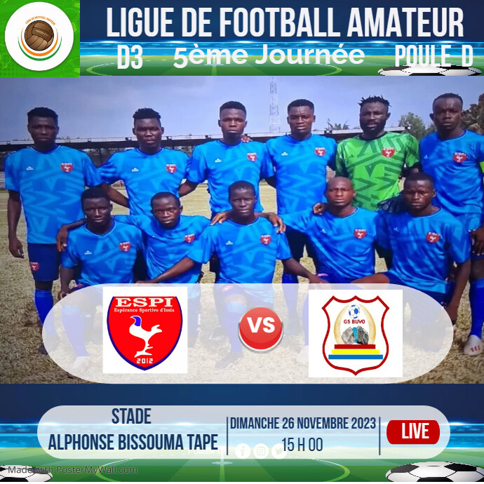 FIFA Football Match Day Poster template