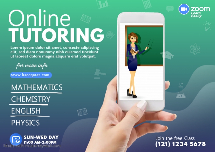 Copy of Online Tutoring Postcard | PosterMyWall