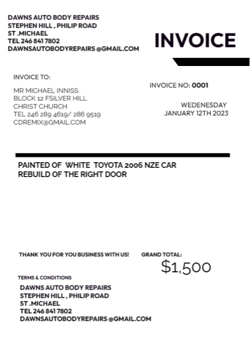 Gold Invoice Template | PosterMyWall