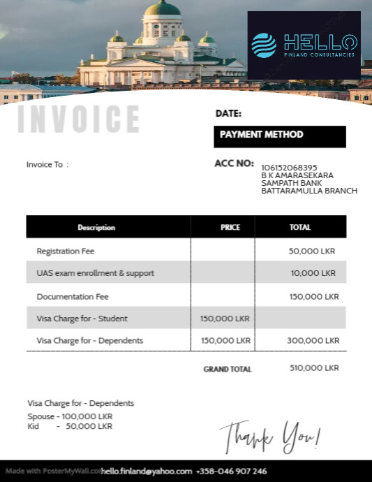 Copy of Invoice | PosterMyWall