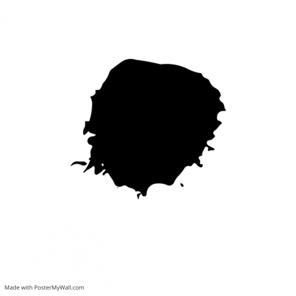 Copy of black and white paint splash logo | PosterMyWall