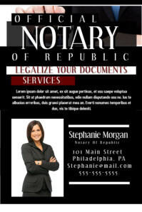 Customizable Design Templates For Notary Postermywall
