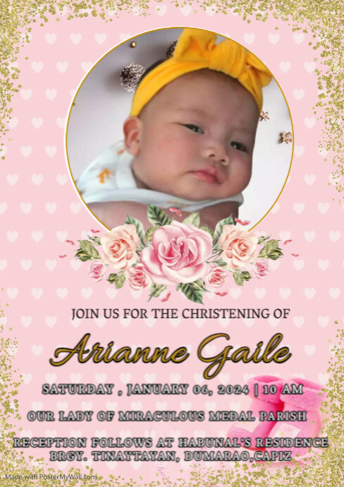 BAPTISM A4 TEMPLATE.E | PosterMyWall