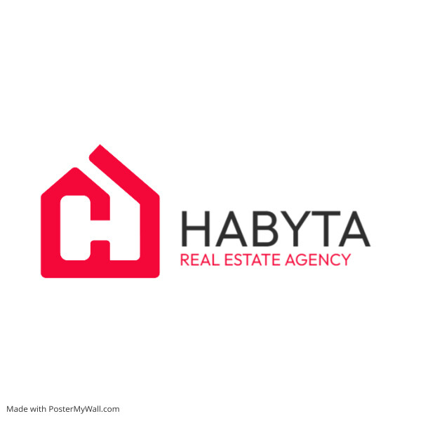 h alphanumeric icon logo real estate agency