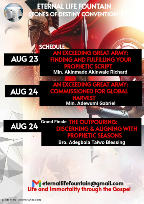 Copy of Event Schedule Template | PosterMyWall