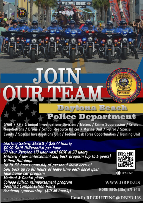 Copy of Police Recruitment Flyer Template | PosterMyWall