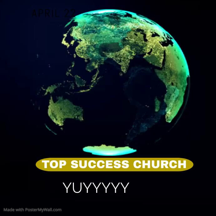 Black Earth Day Square Video PosterMyWall