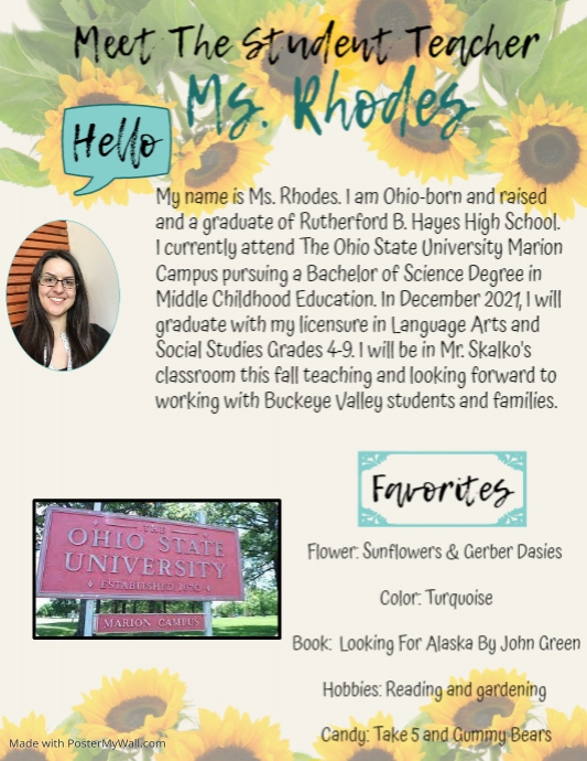 Copy of Meet the teacher | PosterMyWall