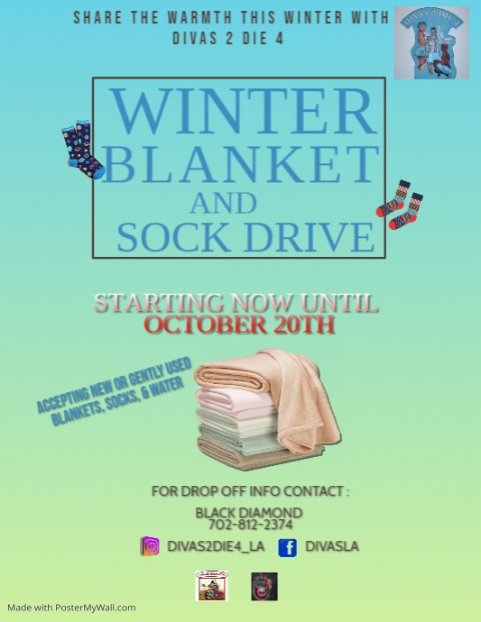 Copy of Copy of Winter Blanket Drive Flyer Template PosterMyWall