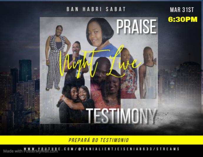 Copy of Praise Testimonial Night | PosterMyWall