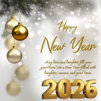 Happy New Year 2025 Instagram Post. (1) template