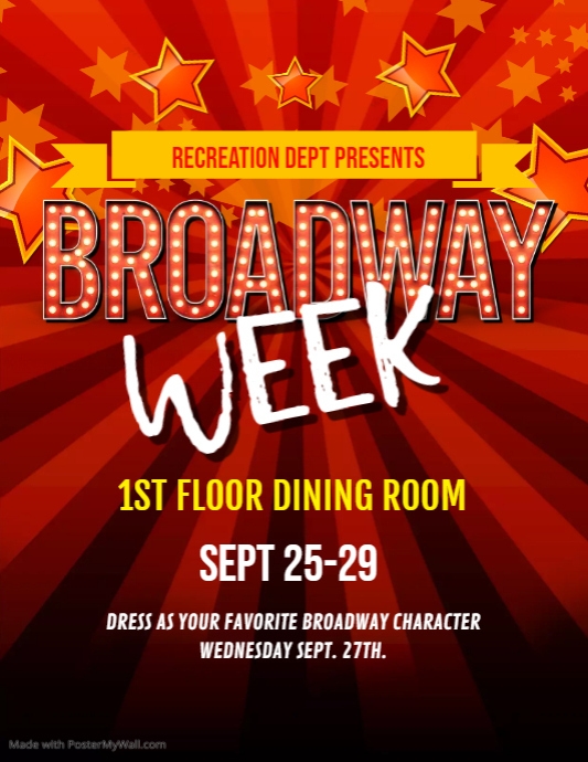 Broadway Party Flyer PosterMyWall
