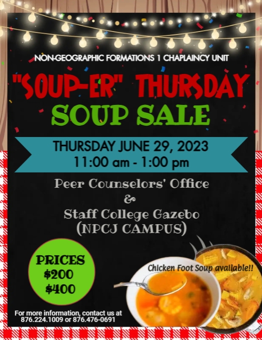 Soup Fundraiser PosterMyWall