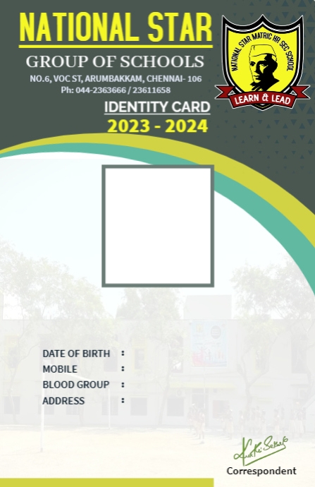 A New Design id card template