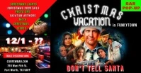 Bar Popup Christmas Vacation Poster Anuncio de Facebook template