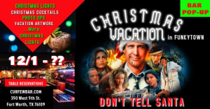 Zwart Christmas Bar Pop-Up Event Facebook Ad Template