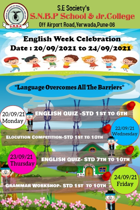 ELOCUTION COMPETITION-s Poster template