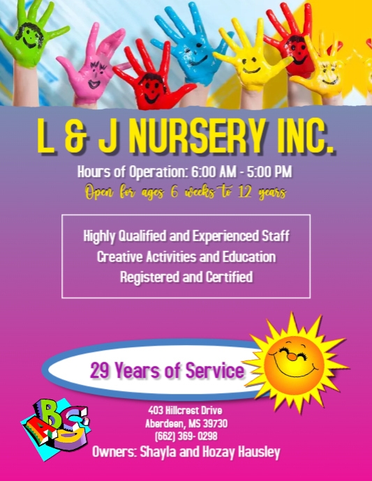 L & J Nursery INC PosterMyWall