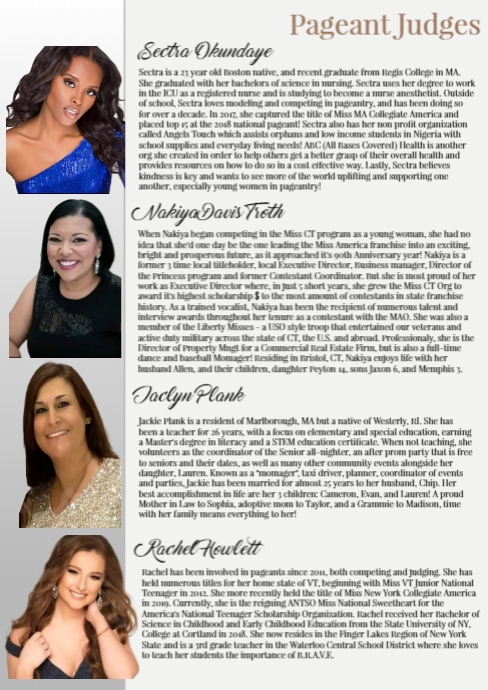 pageant judges page | PosterMyWall