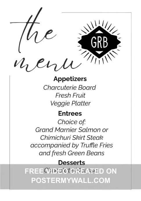 Menus | PosterMyWall