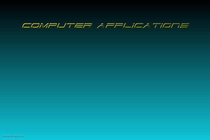 computer applications poster template