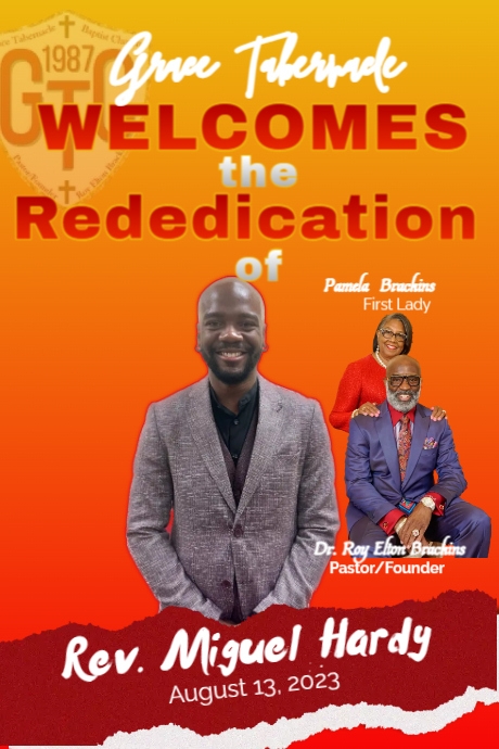 Rededication_New Members_MiguelHardy | PosterMyWall