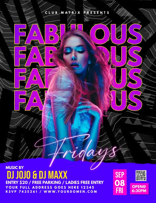 Plantilla de Fabulous Fridays | PosterMyWall