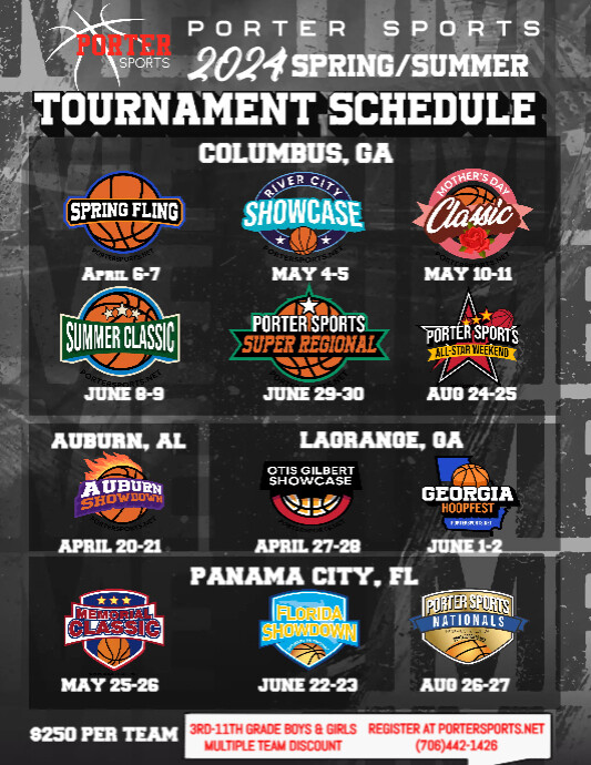 Porter Sports Schedule PosterMyWall