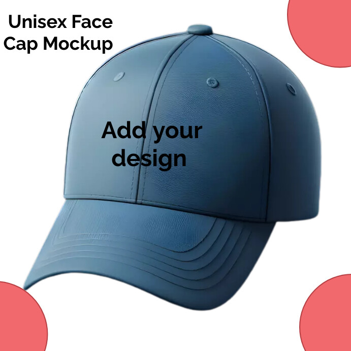 Face Cap Mockup Template | PosterMyWall