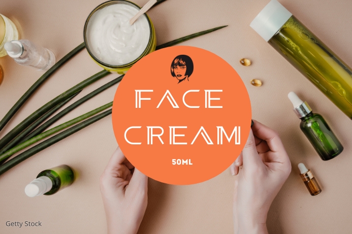 Face Cream Label Template PosterMyWall