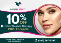 Face Laser Therapy Postcard template