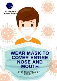 Face Mask Covid-101 iii A2 template