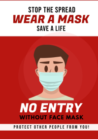 Using Mask Poster WEAR A MASK POSTER Template | PosterMyWall