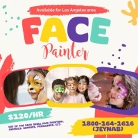 Face Painter Instagram facebook promo template