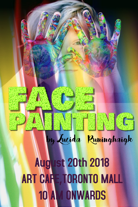 FACE PAINTING POSTER 01 Template | PosterMyWall