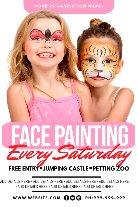 Face Painting Poster Template | PosterMyWall