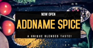 Negro Spice Shop Opening Facebook Event Cover Template