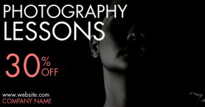 facebook ad photography lessons design templa Reklama na Facebooka template