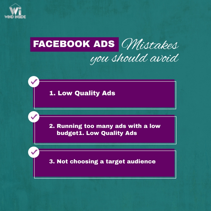 Facebook Ads Mistake Template PosterMyWall