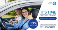 facebook advertisement driving school Reklama na Facebooka template