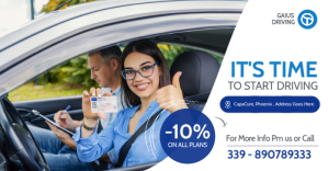 facebook advertisement driving school template