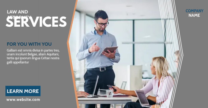 Law And Attorney Services Template | PosterMyWall