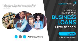 facebook advertisement white and blue colors Reklama na Facebooka template