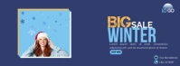 Facebook Cover Big sale winter template