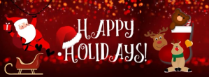 สีแดง Holiday Greetings Facebook-coverfoto Template