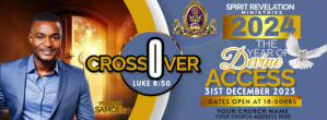 蓝色 New Year Crossover Church Service Facebook Cover Photo Template