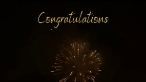 Facebook cover Congratulations fireworks Facebook-covervideo (16:9) template