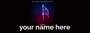 Sort Music Promotion Facebook Omslag Foto Template